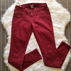 True Religion Casey Women Low Rise 26w Skinny Jean